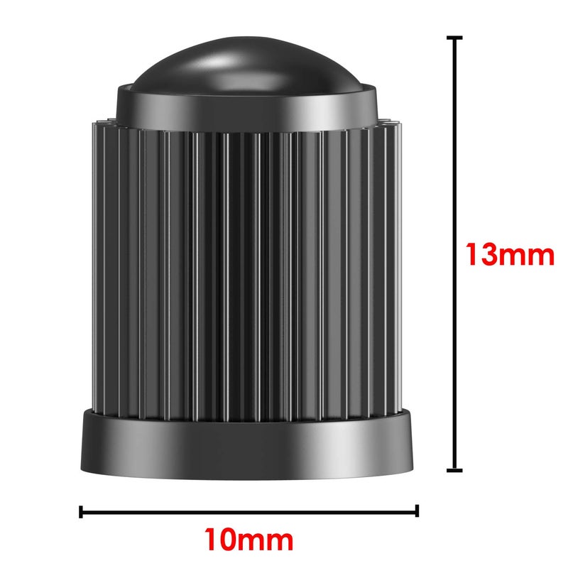 SAMIKIVA (30 Pack) Tire Stem Valve Caps, with O Rubber Ring, Universal Stem Covers for Cars, SUVs, Bike and Bicycle, Trucks, Motorcycles, Airtight Seal Heavy Duty (Black (30 Pack)) - Image 3